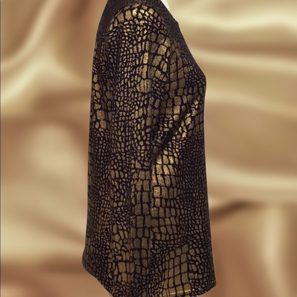 NWT INC “GlitterTable” Knit Top,‎ Size Medium - Picture 5 of 8